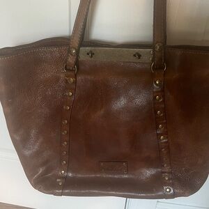 Patricia Nash  Leather With Bag With Gold Studs